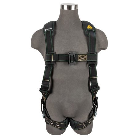 SAFEWAZE Arc Flash Full Body Harness: DE 1D, DE MB Chest, TB Legs, XL 020-1286